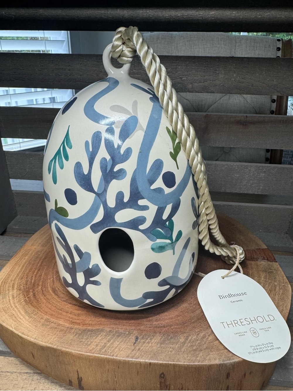 Target Threshold Ceramic Birdhouse NWT